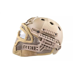 FAST PJ G4 System Helmet Replica with Face Shield - Coyote