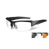 Wiley X® VALOR Glasses - Clear/Grey/Light Rust