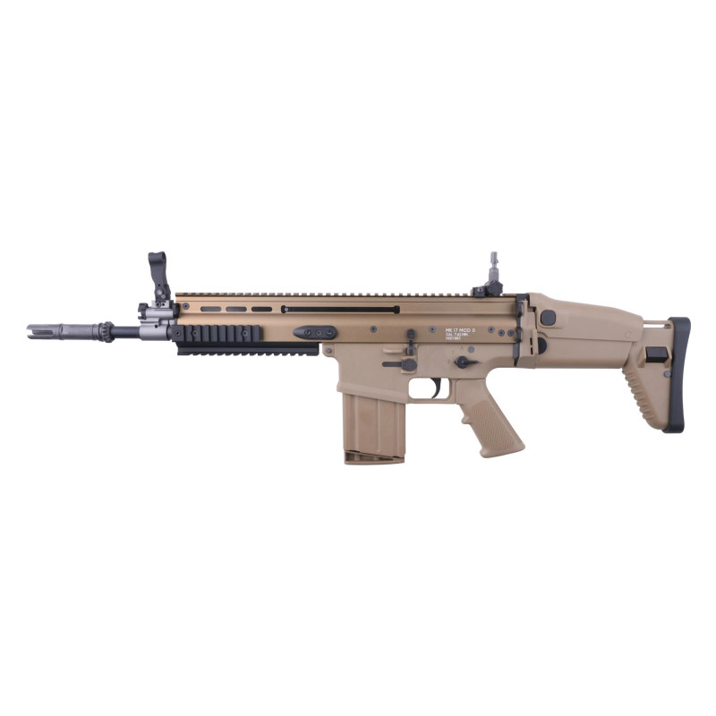 WE MK17 MOD 0 Open Bolt Assault Rifle Replica - Tan