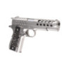 1911 Hex Cut V.3 Pistol Replica - silver