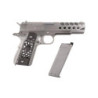 1911 Hex Cut V.3 Pistol Replica - silver