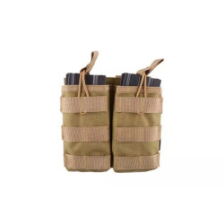 Double Open I Pouch for AK/M4/G36 Magazines - Tan