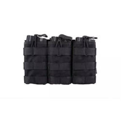 Triple Open I Pouch for AK/M4/G36 Magazines - Black