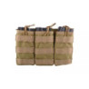 Triple Open I Pouch for AK/M4/G36 Magazines - Tan