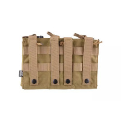 Triple Open I Pouch for AK/M4/G36 Magazines - Tan