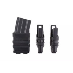 Set of Open III (2 XS + 1 M) Pistol + 5.56 Magazine Pouches - Black