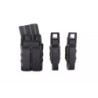 Set of Open III (2 XS + 1 M) Pistol + 5.56 Magazine Pouches - Black