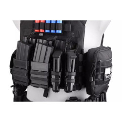 Set of Open III (2 XS + 1 M) Pistol + 5.56 Magazine Pouches - Black