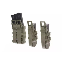 Set of Open III (2 XS + 1 M) Pistol + 5.56 Magazine Pouches - Olive Drab