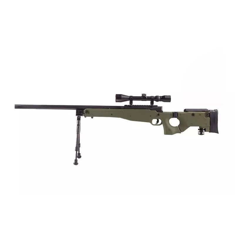 MB08A sniper rifle replica - with scope and bipod - olive