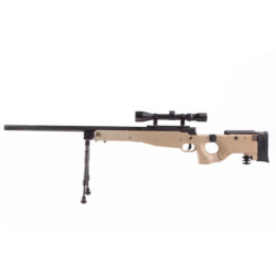 MB08A sniper rifle replica - with scope and bipod - tan