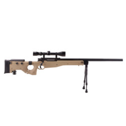 MB08A sniper rifle replica - with scope and bipod - tan