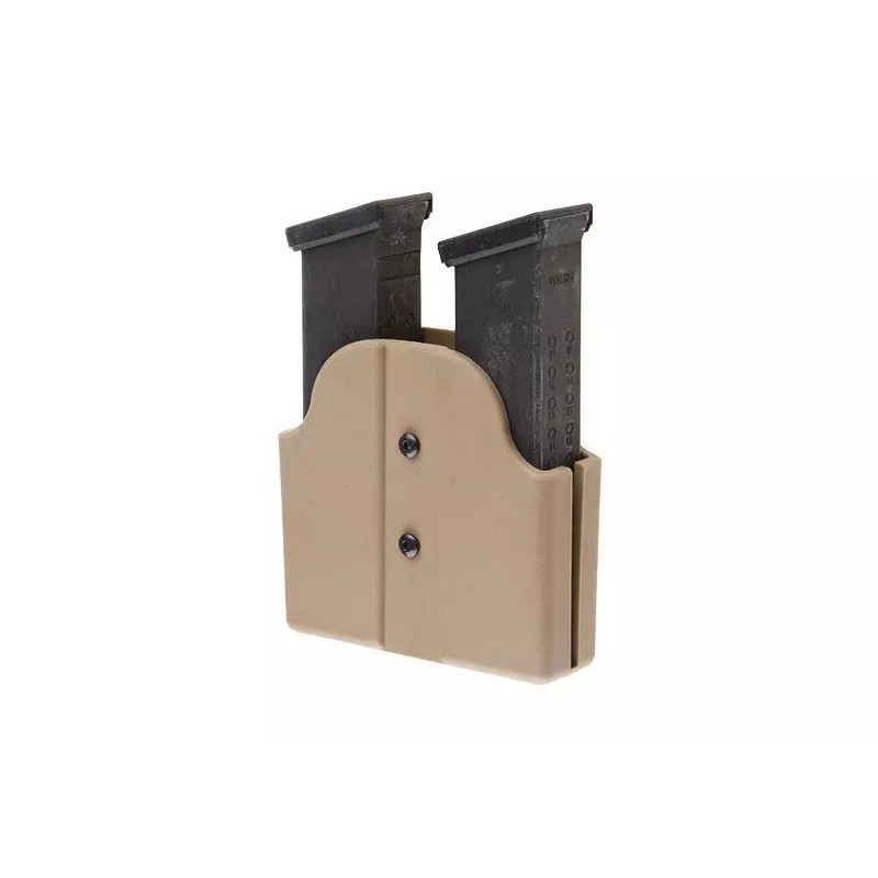 Double Pouch for Pistol Magazines (Belt Mount) - Dark Earth