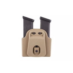 Double Pouch for Pistol Magazines (Belt Mount) - Dark Earth