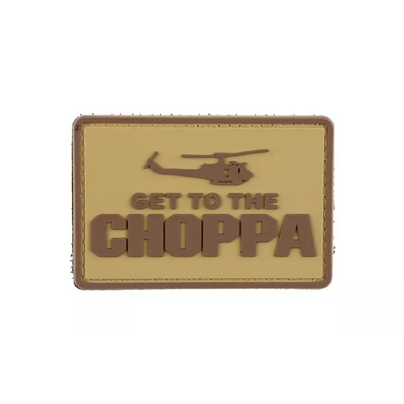 Get to the Choppa - Tan - 3D Patch