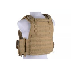 Plate Carrier Tactical Vest - Tan