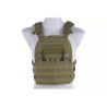 Plate Carrier w/ Removable Panel Tactical Vest - Olive Drab