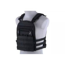 Plate Carrier w/ Removable Panel Tactical Vest - Black