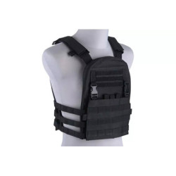 Plate Carrier w/ Removable Panel Tactical Vest - Black