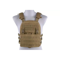 Plate Carrier w/ Removable Panel Tactical Vest - Tan