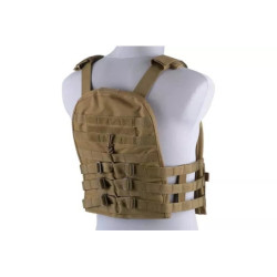 Plate Carrier w/ Removable Panel Tactical Vest - Tan