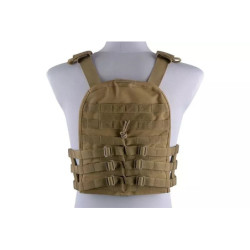 Plate Carrier w/ Removable Panel Tactical Vest - Tan