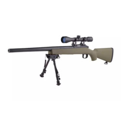 SW-10 Sniper Rifle Replica (with scope and bipod) - tan