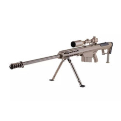 SW-013 sniper rifle replica with scope and bipod - tan