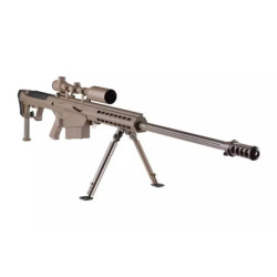 SW-013 sniper rifle replica with scope and bipod - tan