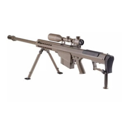 SW-013 sniper rifle replica with scope and bipod - tan