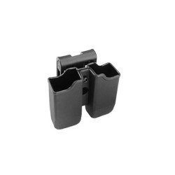 Double pistol magazine pouch - black