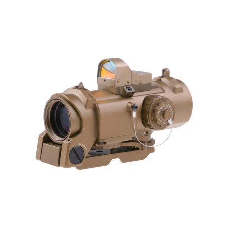 4x32E Scope with Micro Red Dot Sight - FDE