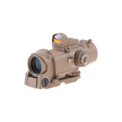 4x32E Scope with Micro Red Dot Sight - Tan