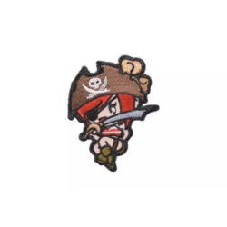 Pirate Girl Patch - HighContrast