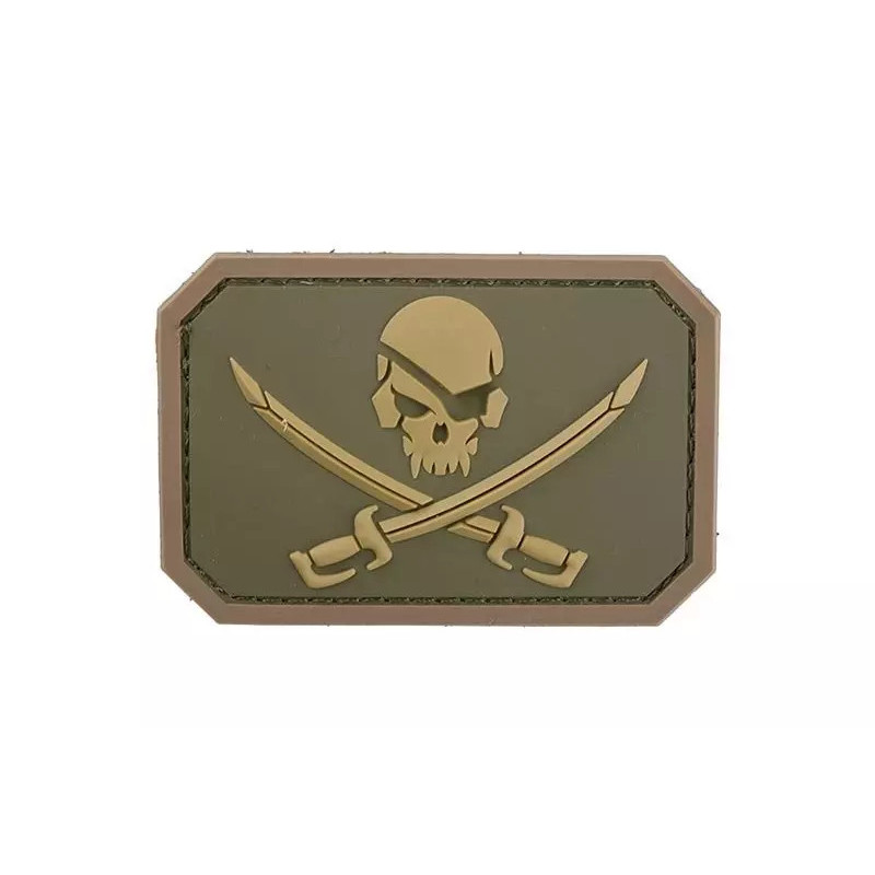 Pirate Skull PVC Patch - Multicam