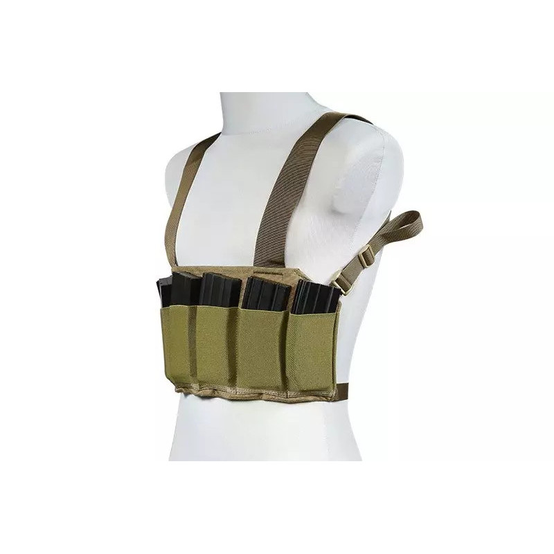 Low-Profile Speed Chest Rig Tactical Vest - Coyote Brown