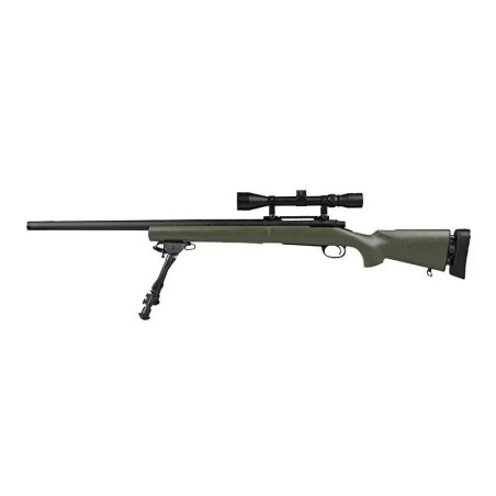 SW-04 Sniper Rifle Replica with Scope and Bipod - Olive Drab