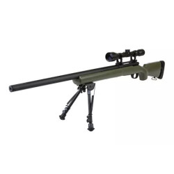 SW-04 Sniper Rifle Replica with Scope and Bipod - Olive Drab