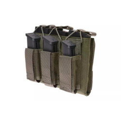 Triple Open Top Pouch for M4/M16 + Pistol Magazines - Foliage Green