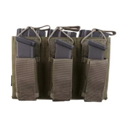 Triple Open Top Pouch for M4/M16 + Pistol Magazines - Foliage Green