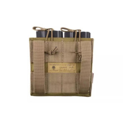 Double Open Top Pouch for M4/M16 + Pistol Magazines - Khaki