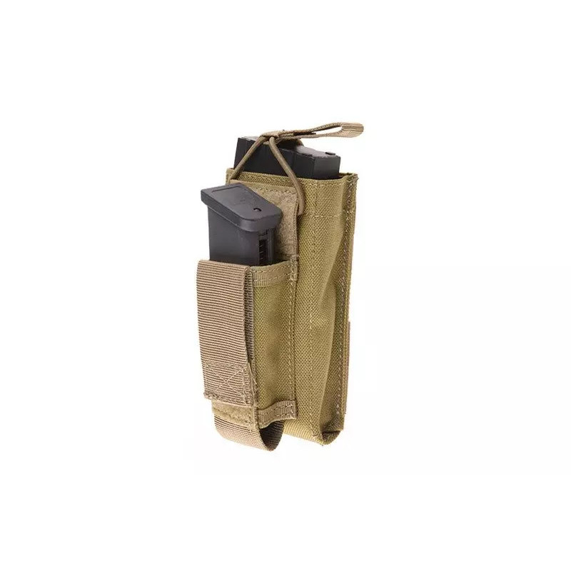 Open Top Shingle Pouch for M4/M16 + Pistol Magazine - Khaki