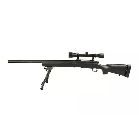 SW-04 sniper rifle replica (with scope and bipod) - black