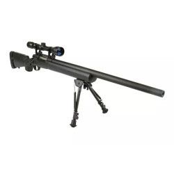 SW-04 sniper rifle replica (with scope and bipod) - black