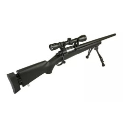 SW-04 sniper rifle replica (with scope and bipod) - black