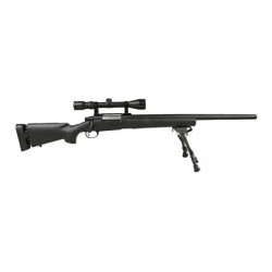 SW-04 sniper rifle replica (with scope and bipod) - black