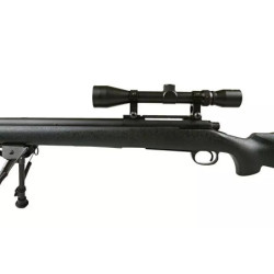 SW-04 sniper rifle replica (with scope and bipod) - black