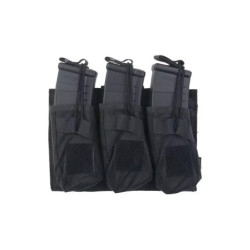 Triple OPEN Pouch for AK Magazines - Black