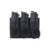 Triple OPEN Pouch for AK Magazines - Black