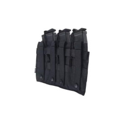 Triple OPEN Pouch for AK Magazines - Black